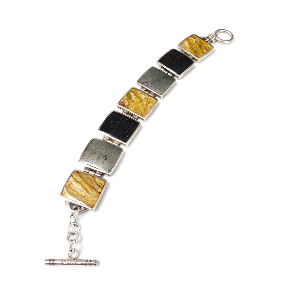 Silpada Jewelry - B0999 SILPADA Brown Tone Gemstone Bracelet RARE